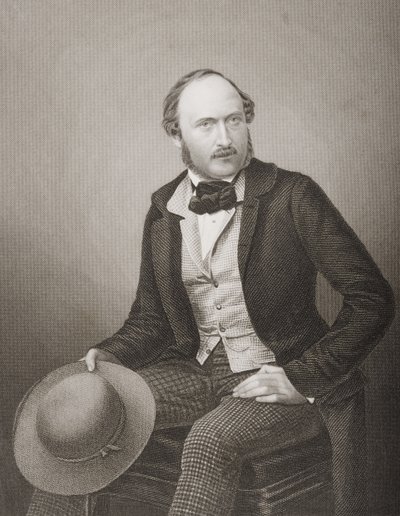 H.R.H. Prince Albert (1819-61) Prince Consort of the Great Britain and Ireland, ryt D.J. Libra z fotografie z 