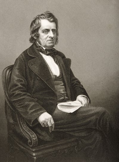 John Arthur Roebuck (1801-1979), vyrytý D. J. Poundem podle fotografie z knihy "The Drawing-Room of Eminent Personages, Volume 2", vydané v Londýně roku 1860. od John Jabez Edwin Paisley Mayall