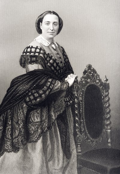 Madame Rosino Penco (1823-94) vyryla D.J. Libra z fotografie z 