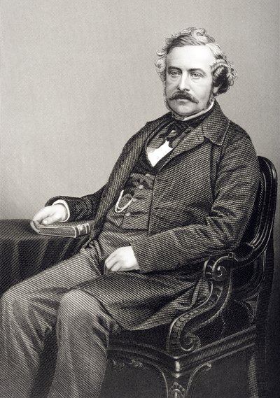 Martin Farquhar Tupper (1810-89) ryl D.J. Libra z fotografie z 