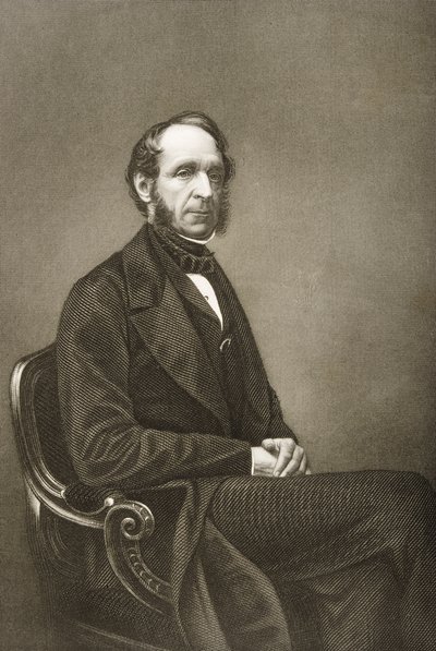 Robert Grosvenor (1801-93) ryl D.J. Libra z fotografie z 