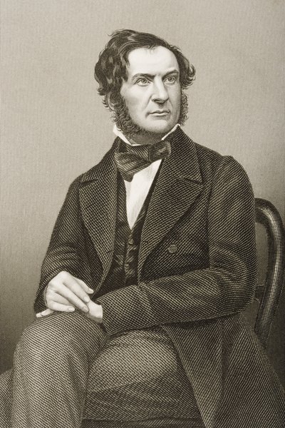 William Ewart Gladstone (1809-98) vyryl D.J. Libra z fotografie z 