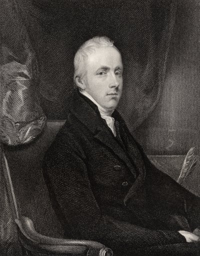 George Howard, 6. hrabě z Carlisle, rytina T.A. Deana (fl.1773-1840), z knihy "National Portrait Gallery, volume II", vydané v roce 1835. od John Jackson