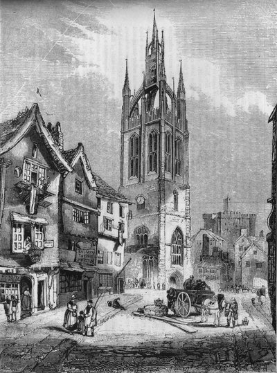 Kostel svatého Mikuláše, Newcastle-upon-Tyne, 1845 od John Jackson
