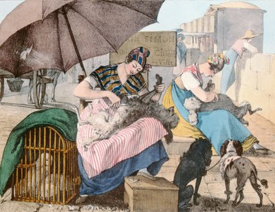 Úpravci psů, 1820 od John James Chalon