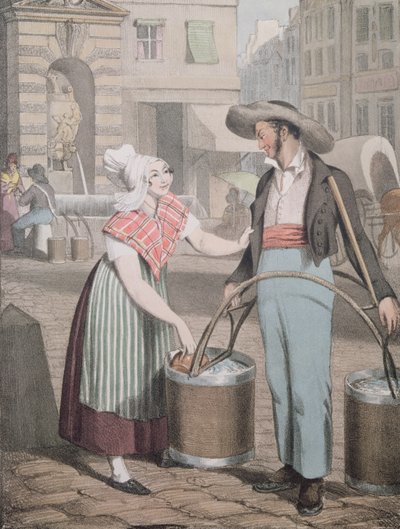 The Water Carrier, 1821 od John James Chalon