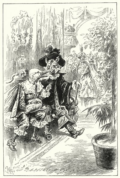 Maškaráda lady Betty (litho) od John Jellicoe