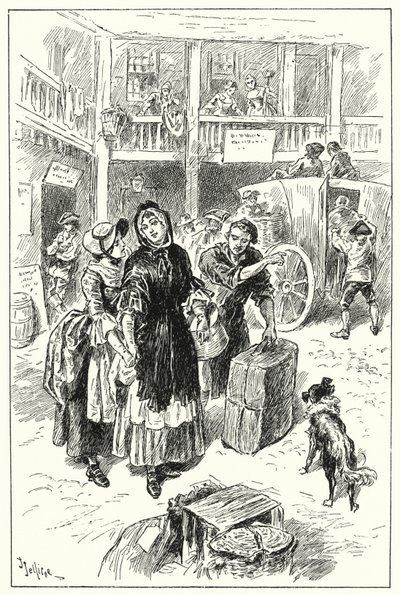Trenér v Old Angel Inn (litho) od John Jellicoe