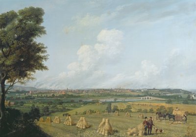 Pohled na Preston z Penwortham Hill, c.1821 od John Jenkinson