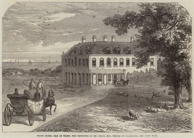 Brook House, Isle of Wight, rezidence pana Seelyho, poslance, navštívil Garibaldi od John Jessop Hardwick