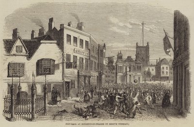 Nohejbal v Kingston-on-Thames na masopustní úterý od John Jessop Hardwick