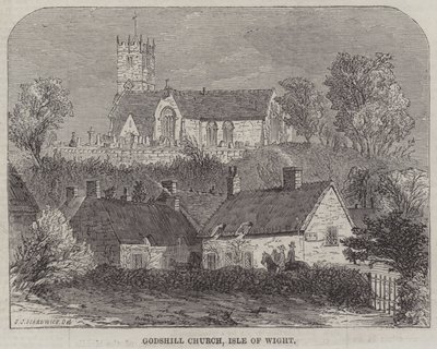 Godshill Church, Isle of Wight od John Jessop Hardwick