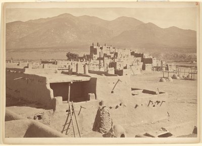 Severní Taos Pueblo, Nové Mexiko od John K. Hillers