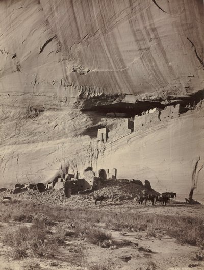 Ruiny Cliff Dwellings, Cañon de Chelly, Arizona, c. 1879-1881. od John K. Hillers