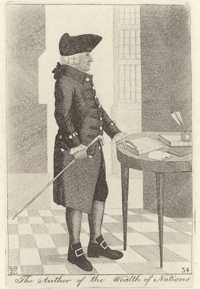 Adam Smith, autor Bohatství národů od John Kay
