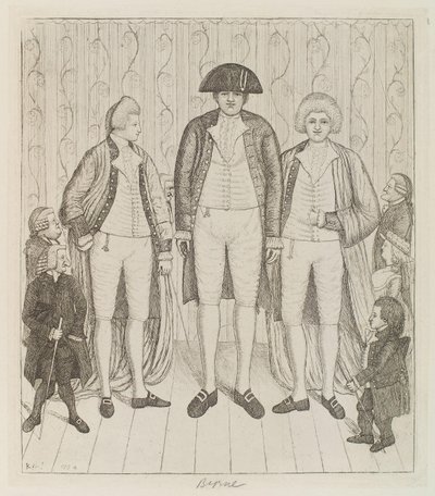 Charles Byrne; James Burnett, Lord Monboddo; William Richardson; John Bell; Baillie Kyd John Kay od John Kay