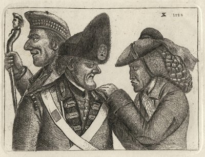 James Robertson of Kincraigie; John Dhu (Dow, MacDonald); Jamie Duff by John Kay od John Kay