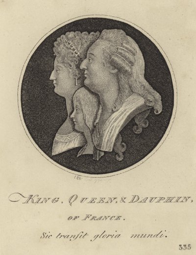 Francouzský král, královna a dauphin od John Kay