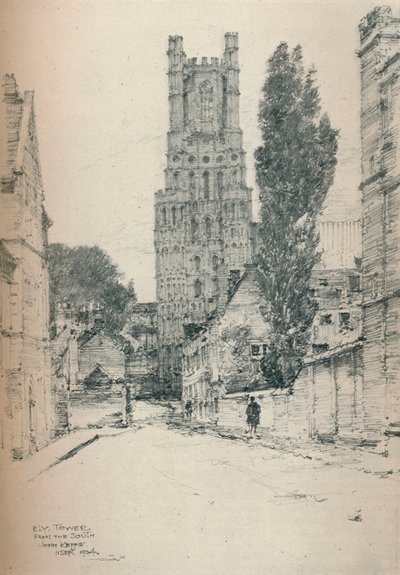 Ely Tower, Od jihu, 1924 od John Keppie