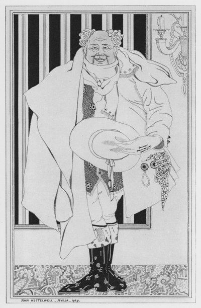 Ilustrace pro The Way of the World od Williama Congreve (litho) od John Kettelwell