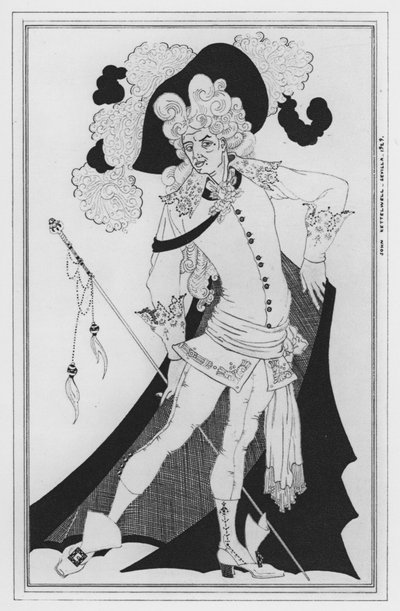 Ilustrace pro The Way of the World od Williama Congreve (litho) od John Kettelwell