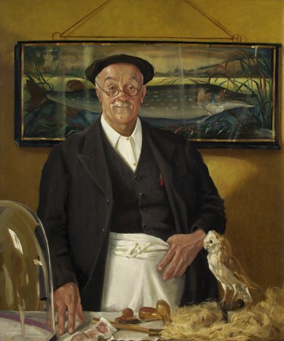 Mr. Chopping the Taxidermist (olej na plátně) od John Kynnersley Kirby