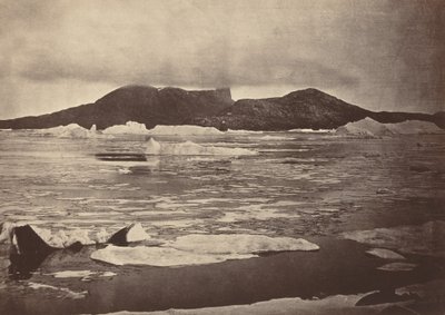 Arktické oblasti: č. 92.* Ďáblův palec částečně zahalený v mlze..., 1869 od John L Dunmore