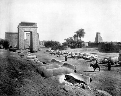 Avenue of Sphinxes, Karnak, Egypt, 1893. od John L. Stoddard