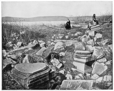 Kafarnaum, Galilea, Palestina, konec 19. století od John L. Stoddard