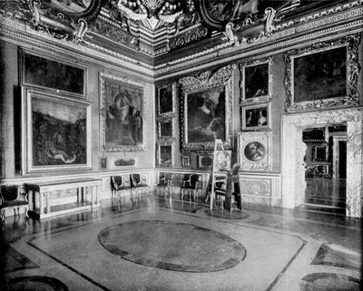 Saturnův sál, palác Pitti, Florencie, Itálie, 1893. od John L. Stoddard