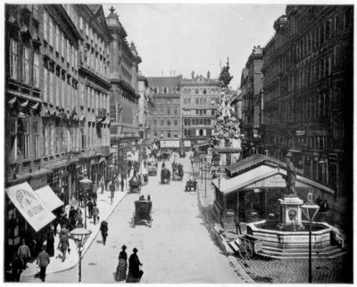 The Graben, Vídeň, konec 19. století od John L. Stoddard