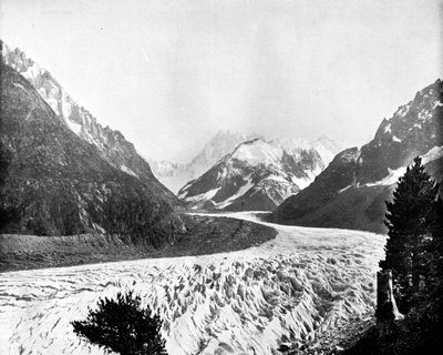 Mer De Glace, Švýcarsko, 1893. od John L. Stoddard