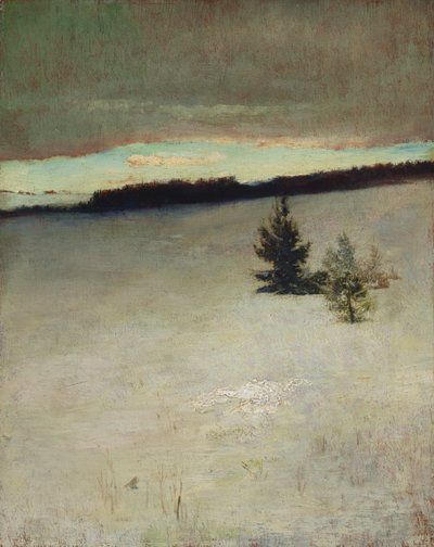 Sněhové pole, ráno, Roxbury od John La Farge