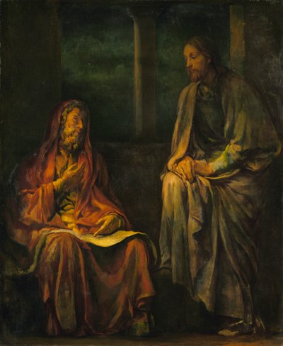 Návštěva Nikodéma u Krista, 1880. od John La Farge
