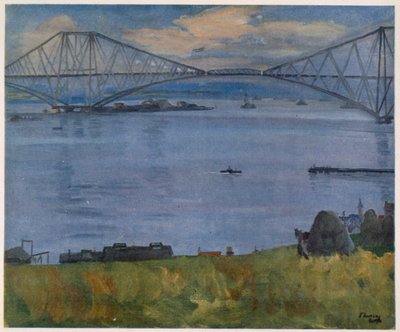 The Forth Bridge, 1914, od britských umělců na frontě, pokračování The Western Front, 1918 od John Lavery