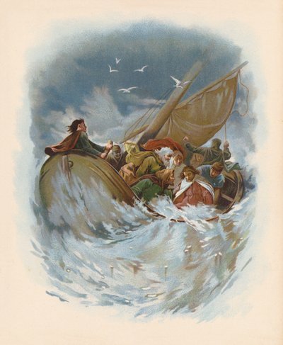 "Zachraňte nás, zahyneme" (barevná litografie) od John Lawson
