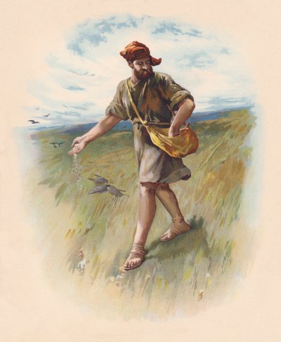 Rozsévač (barevná litografie) od John Lawson