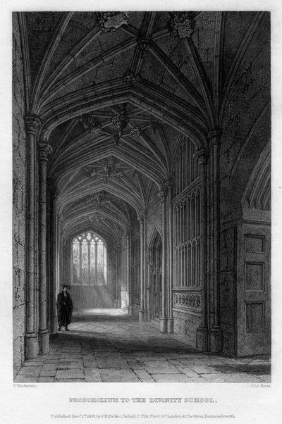 Proscholium na Divinity School, Oxford, 1836. od John Le Keux