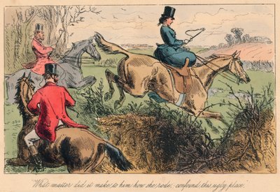 „Co mu záleželo na tom, jak jela, zmátla tohle ošklivé místo“, 1865. Umělci: John Leech, Hablot Knight Browne. od John Leech, Hablot Knight Browne