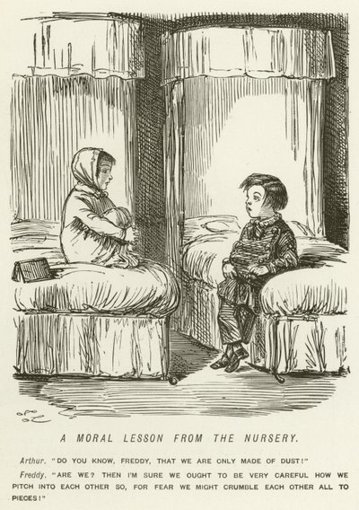 Morální lekce ze školky od John Leech