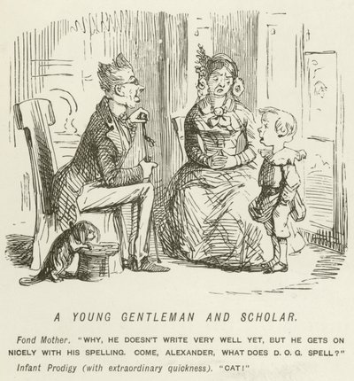 Mladý gentleman a učenec od John Leech