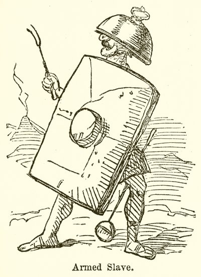Armed Slave (rytina) od John Leech