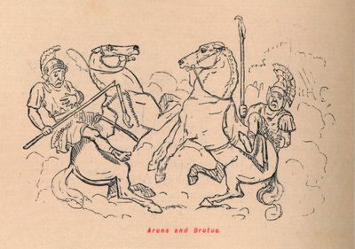 Aruns a Brutus, 1852 od John Leech