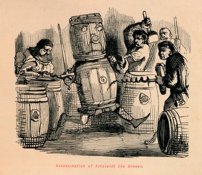 Atentát na Artaveldta Brewera, c1860, c1860 od John Leech