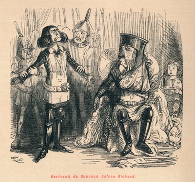 Bertrand de Gourdon před Richardem, c1860, c1860 od John Leech