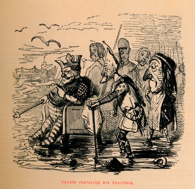 Canute kárající jeho dvořany, c1860, c1860 od John Leech