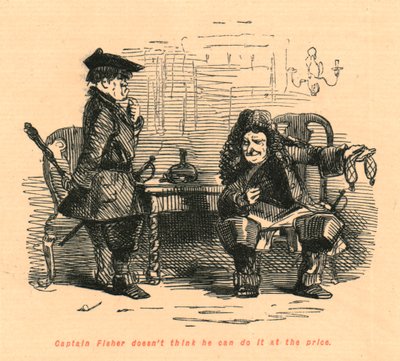 Kapitán Fisher si nemyslí, že by to dokázal za cenu, 1897. od John Leech