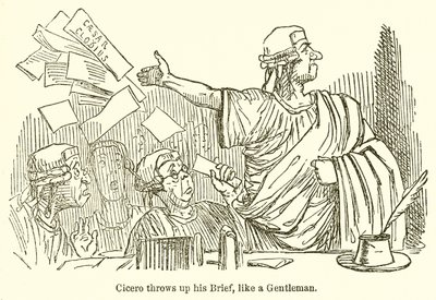 Cicero odhodí slipy jako gentleman od John Leech