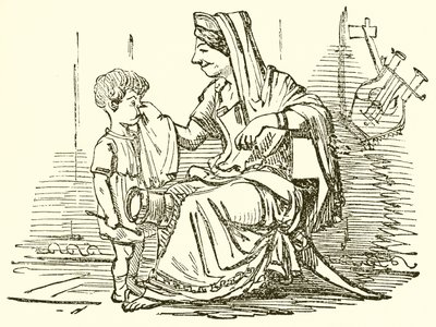 Cornelia, matka Gracchi od John Leech