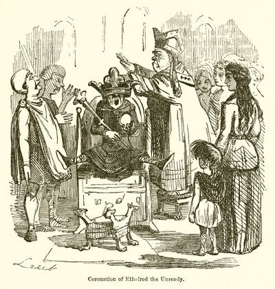 Korunovace Ethelreda Nepřipraveného od John Leech